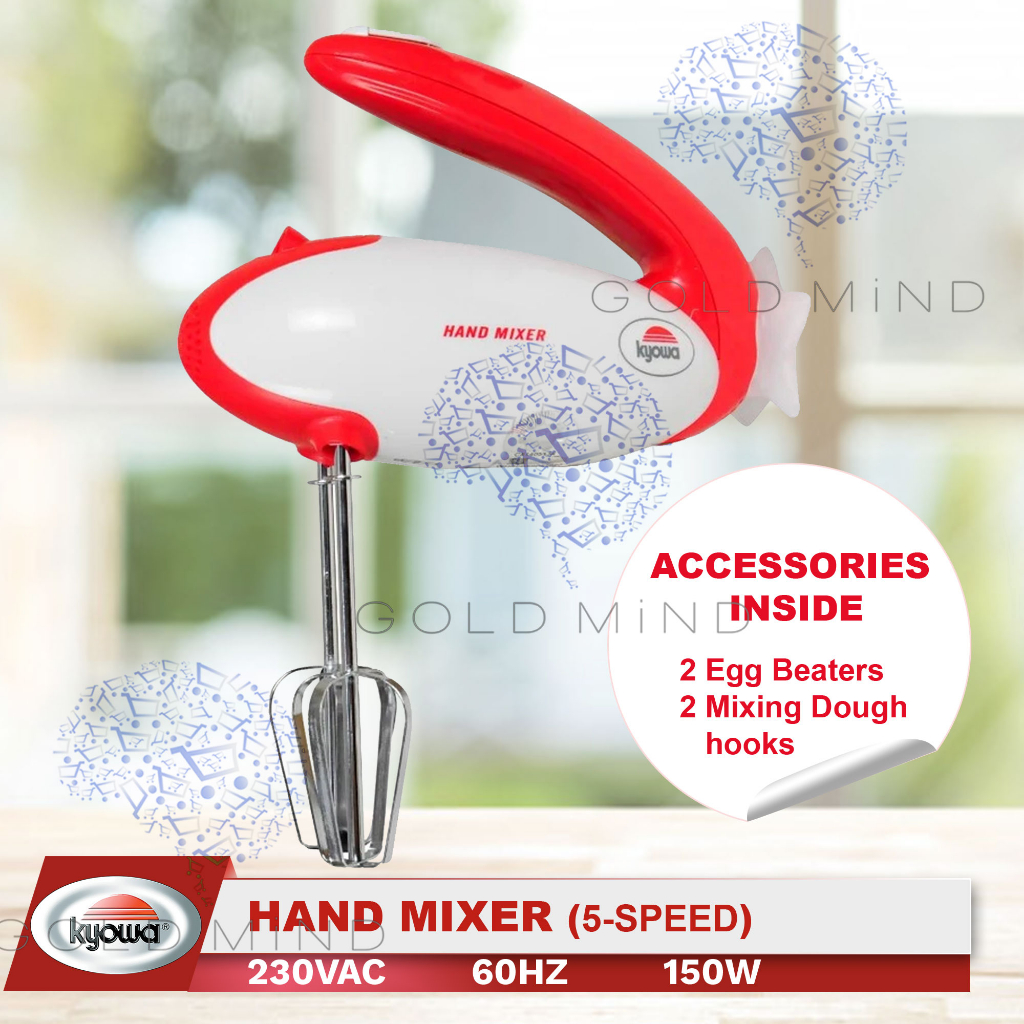 Kyowa Mixer 5Speed Hand Mixer w/ Turbo Control Switch 150W Shopee