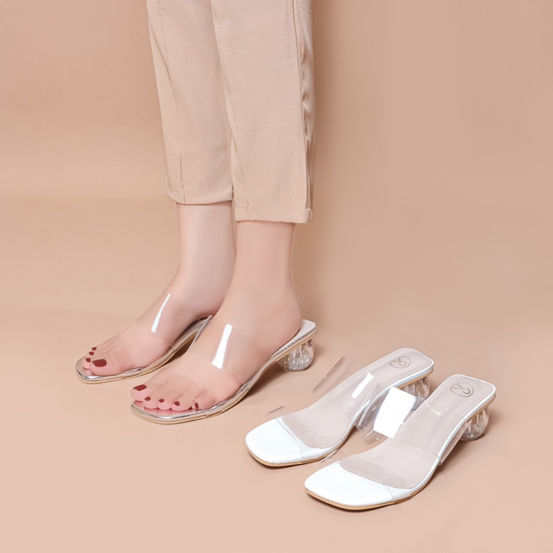 Sandals clear straps online