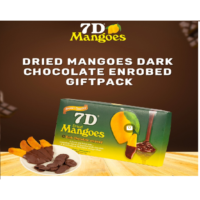 Cebu Pasalubong 7D Dried Mangoes+Dark Chocolate Enrobed Gift Box