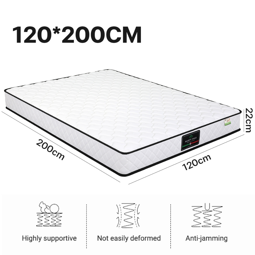 【8.6inch】Mattress bed foam 2 person Spring single Memory Foam bed