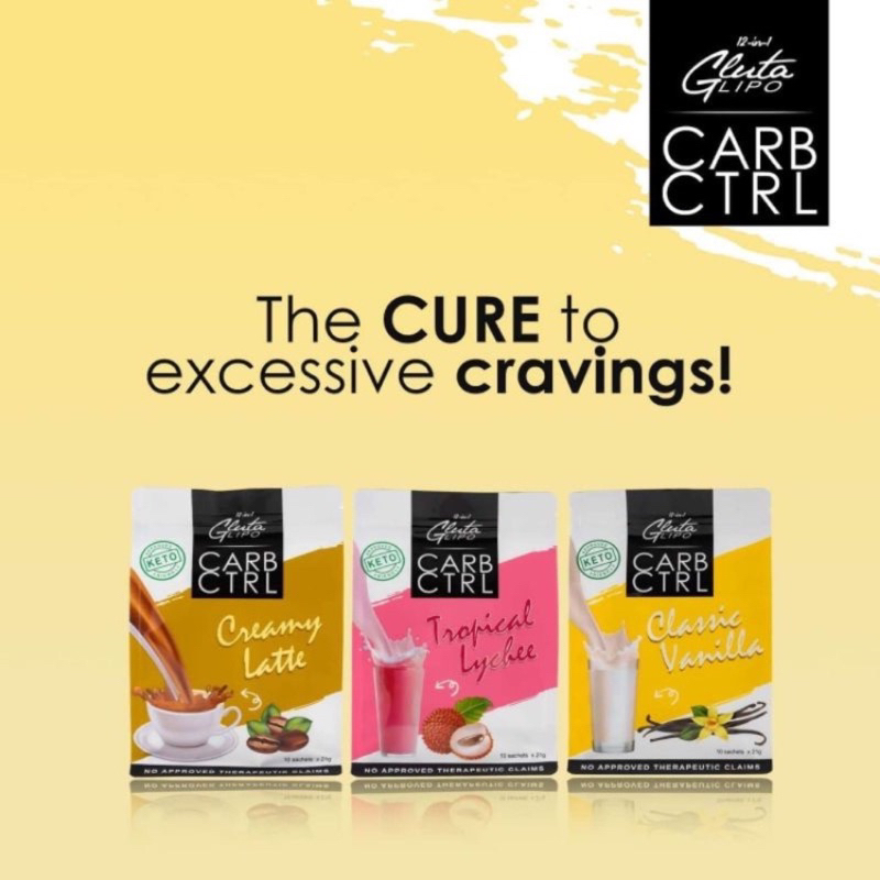 Glutalipo Carb Ctrl (Creamy Latte, Tropical Lychee, Classic Vanilla ...