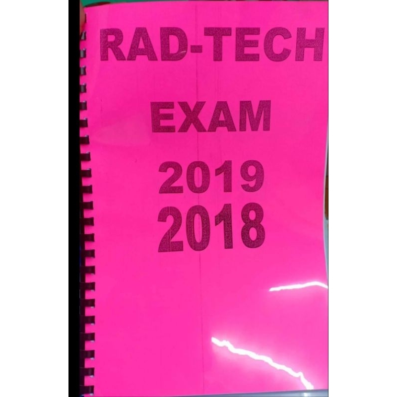 Rad Tech Exam 2018 2019 reprint | Shopee Philippines