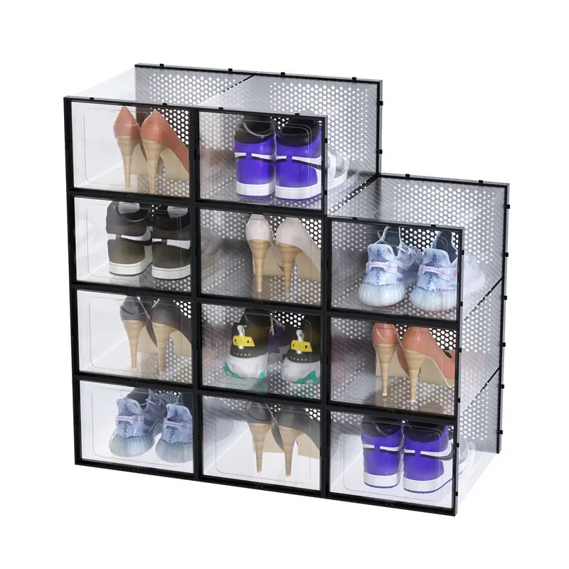 Shoebox Display Storage HARD PLASTIC STOCKABLE similar to shoemate
