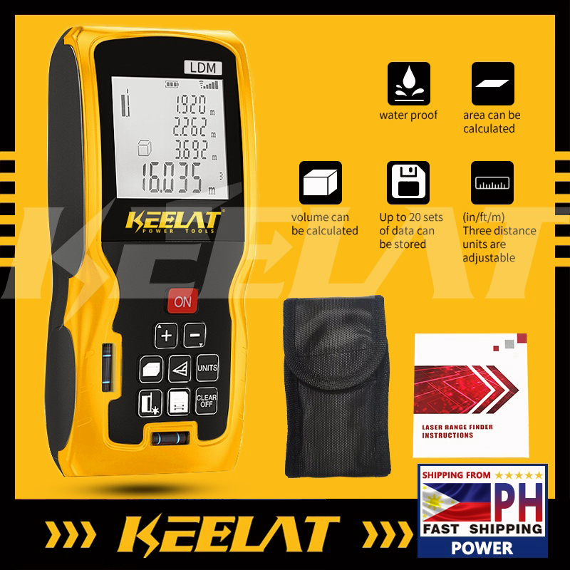KEELAT Digital Laser Rangefinder Infrared Laser Distance Meter ...