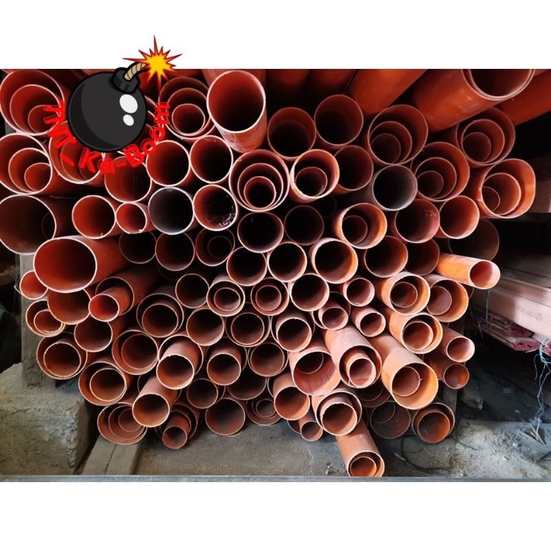 PVC ORANGE Pipe BIG SIZES! 2"(63mm), 3"(90mm), 4"(110mm), 6"(160mm