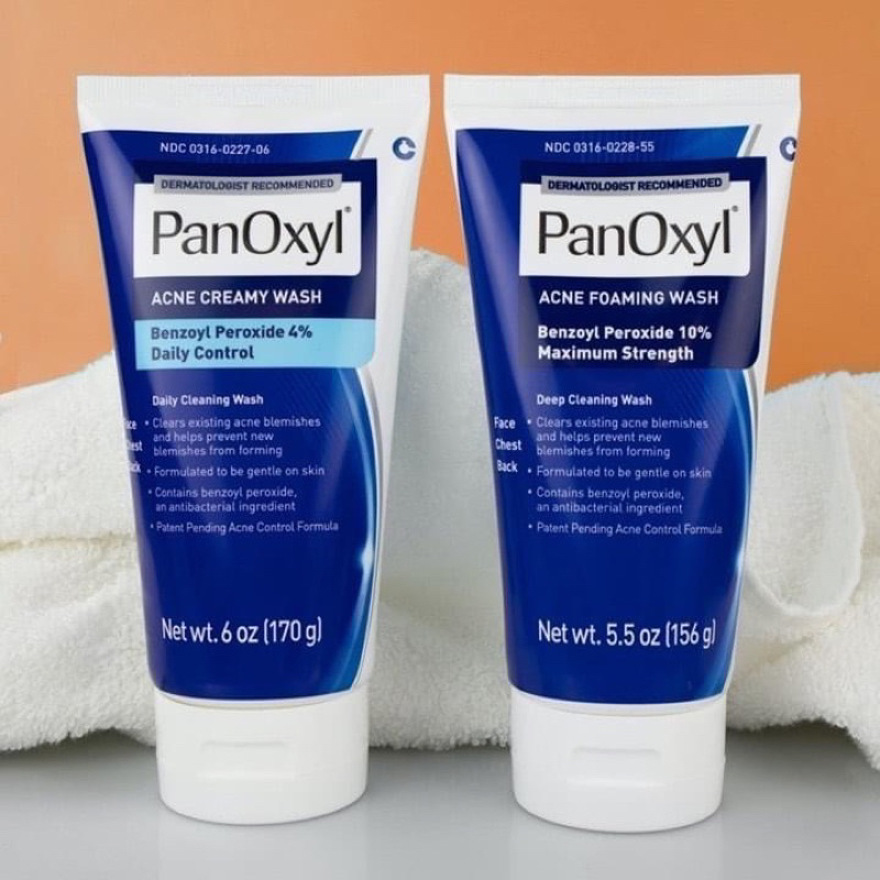 PanOxyl Acne Creamy (4) & Foaming (10) Wash Benzoyl Peroxide Shopee Philippines