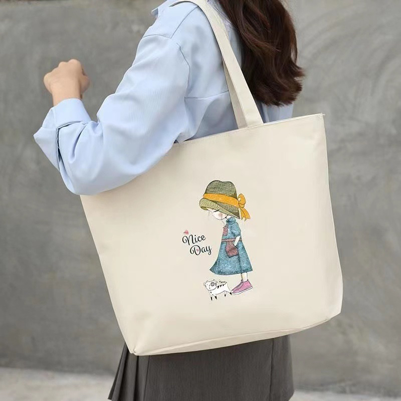 Canvas tote bag with shoulder strap hotsell