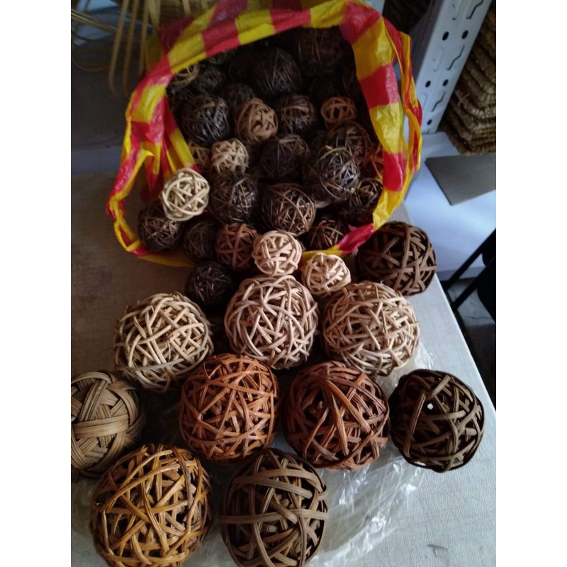 rattan balls and assorted native decorative accent balls | Shopee ...
