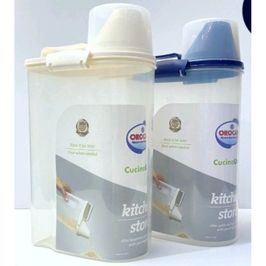 2kgs CUCINA OROCAN RICE BOX CEREAL DOG FOOD CONTAINER | Shopee Philippines