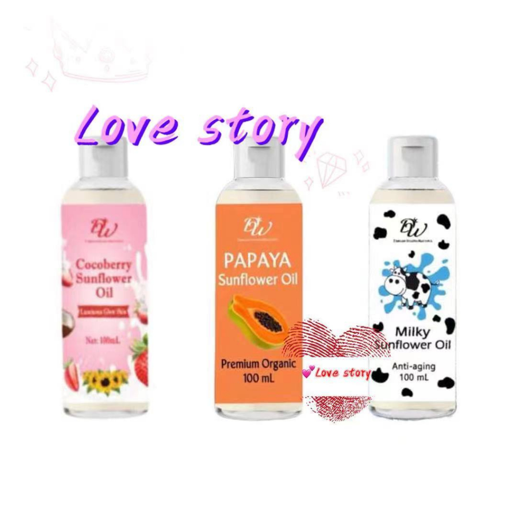 Love Story DW Sunflower Oil 100ml ( Milky / Papaya / Cocoberry