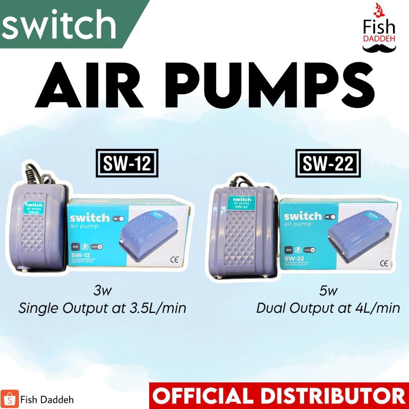 Switch Dual Airpump SW-22 | Single Airpump SW-12 | Shopee Philippines