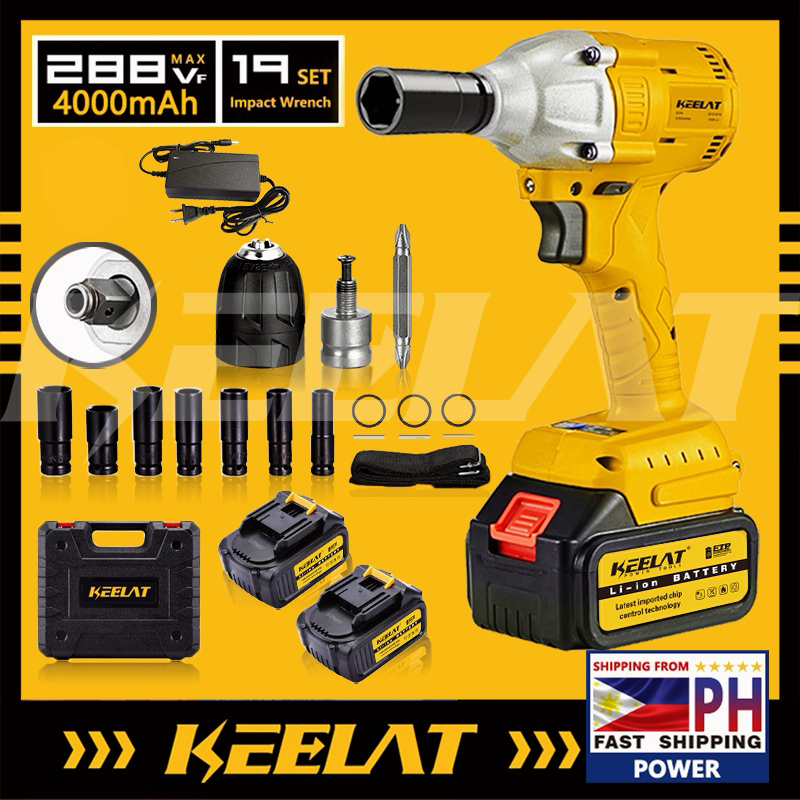 KEELAT KID001 1/4'' Electric Impact Wrench Cordless Brushless Hand