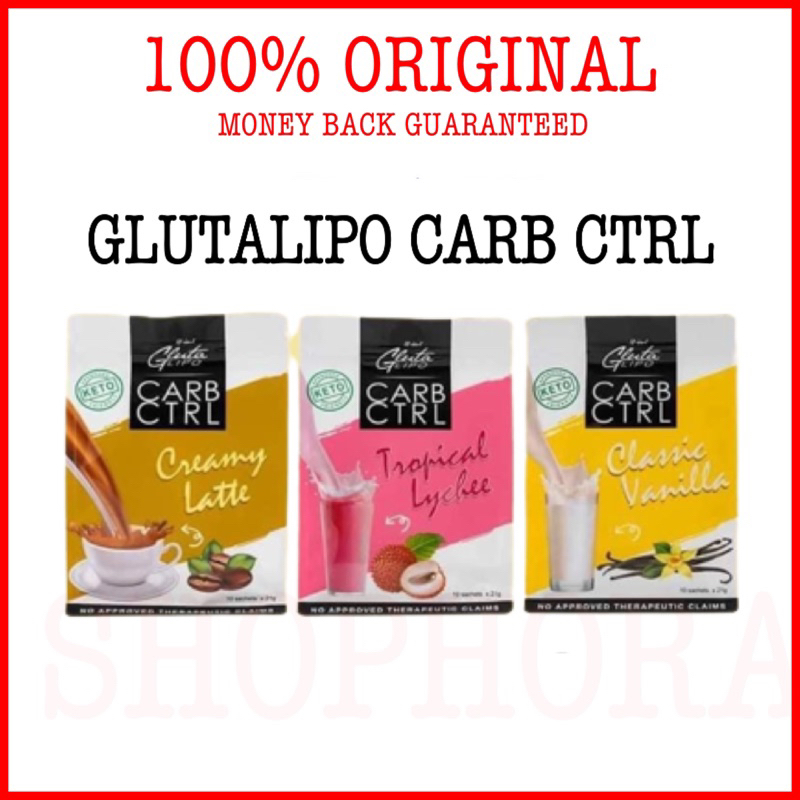 Glutalipo CARB CTRL - Carb Control ( Creamy Latte - Classic Vanilla ...