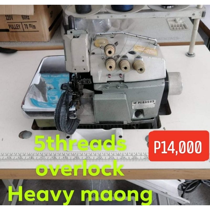 5 THREADS OVERLOCK (HEAD+BODY) LIGHT OR HEAVY MAONG | Shopee Philippines