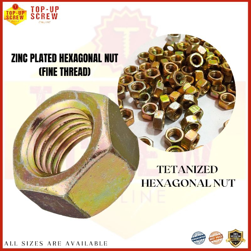 25 Pcs Steel Blind Jack Nuts, Yellow Zinc Plated - M4 X 17mm (TJM01)