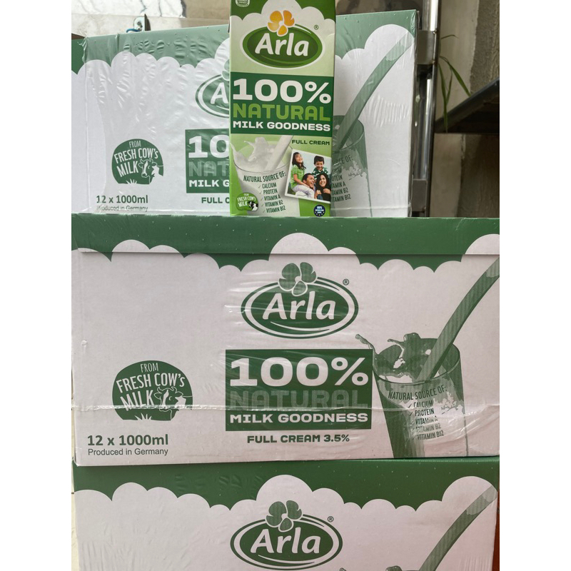 Arla 100 Natural Milk Goodness Full Cream Milk 1l Shopee Philippines