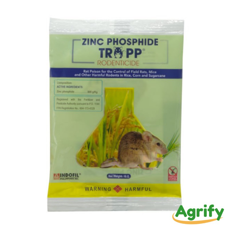 Trapp 10g Rodenticide Zinc Phosphide | Fast-Acting Field Rat & Rodent ...