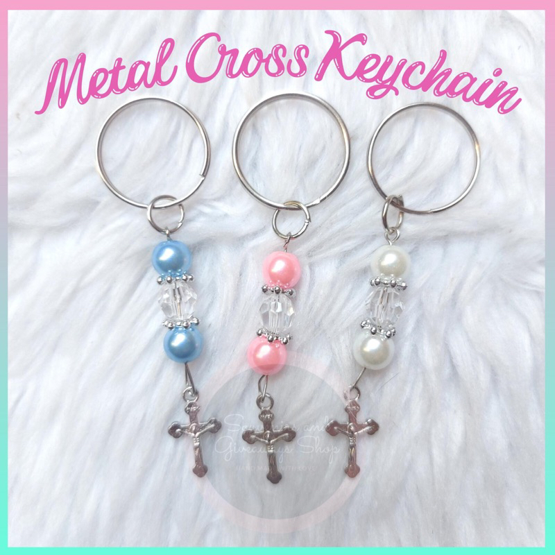 Metal Cross Keychain Baptismal Souvenirs and Giveaways ONHAND