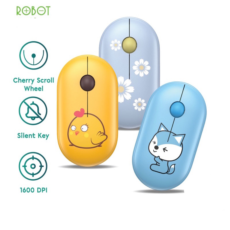 Robot M Silent Wireless Mouse Shopee Philippines