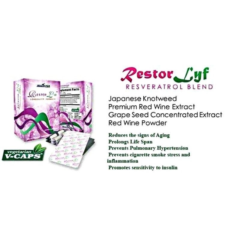 Restorlyf Longevity Formula (30 vcaps) | Shopee Philippines