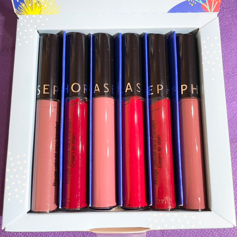Sephora cream lip stain lipstick always red velvet marvelous mauve