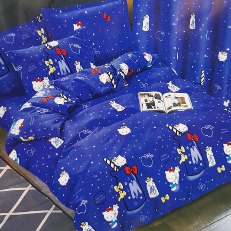 4in1 Character Bedsheet Canadian Cotton Spongebob Cars Sofia Superman