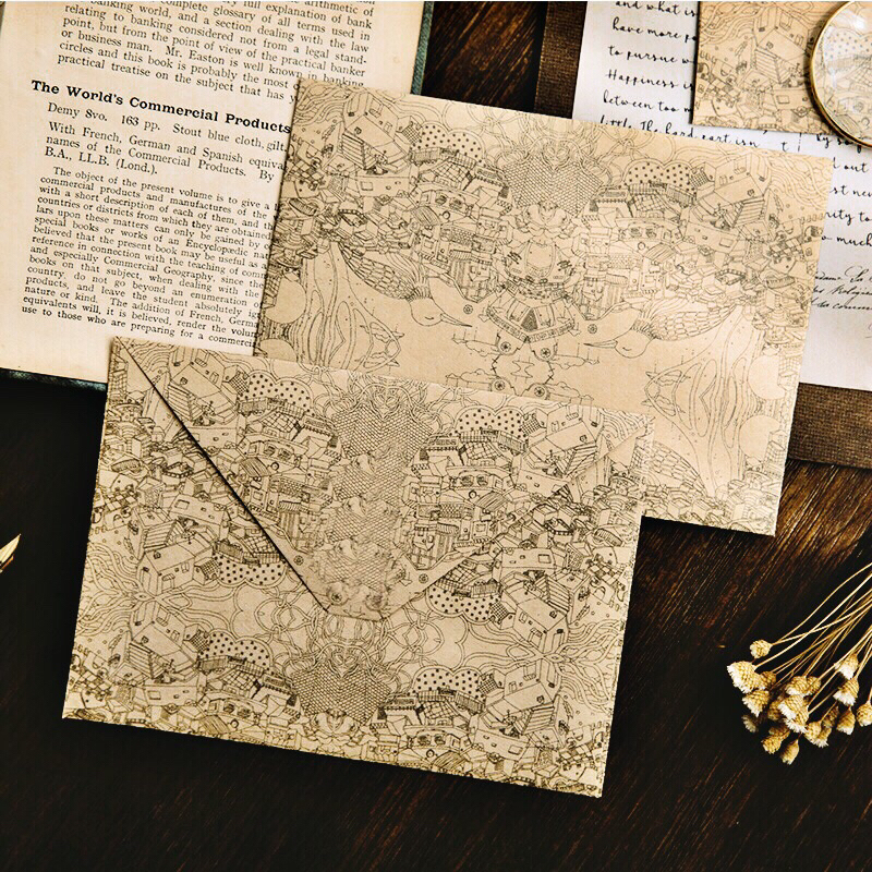 [RUSH] 🇵🇭 15x10cm Vintage Retro Theme Invitation Envelope Wedding