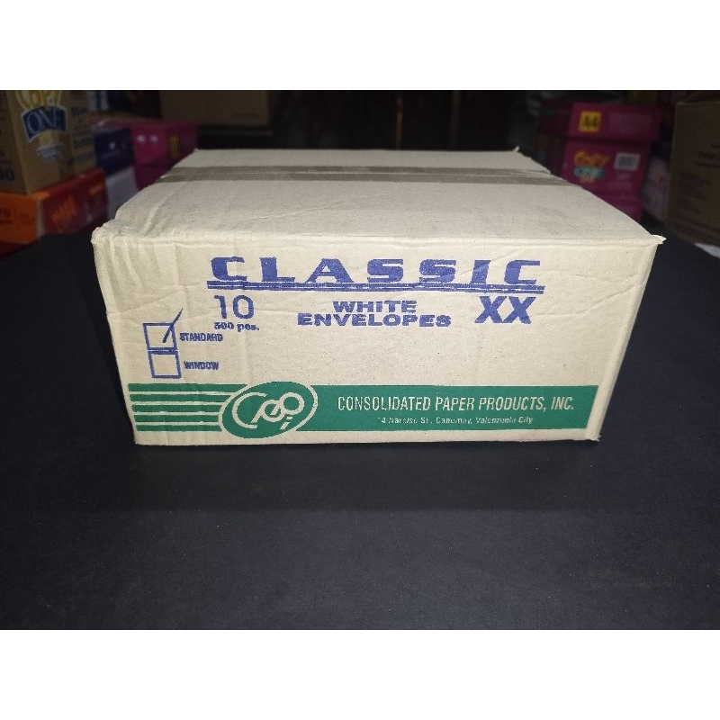 CLASSIC WHITE MAILING ENVELOPE SHORT/LONG 500 PCS Per box Shopee