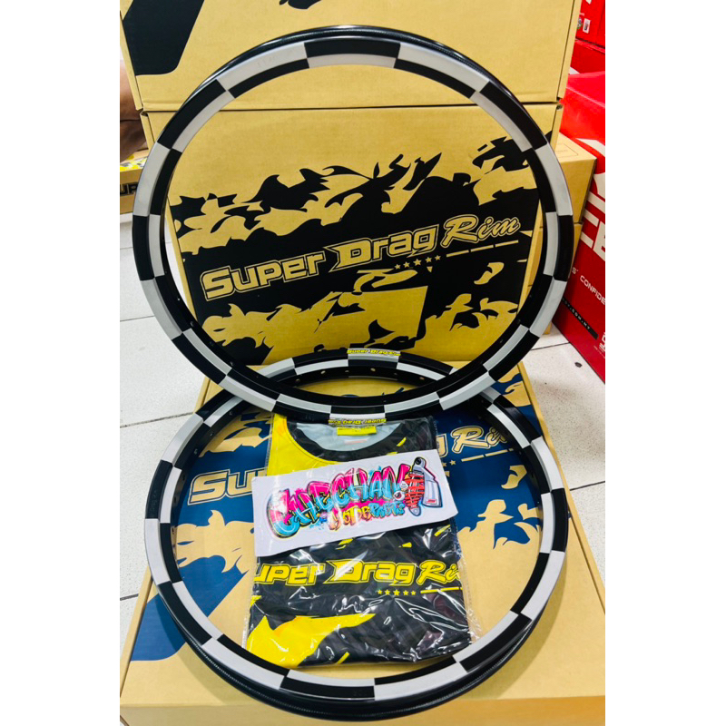 CHECKERED SUPER DRAG RIM 1.4 1.4 17s LEGIT THAILAND | Shopee Philippines