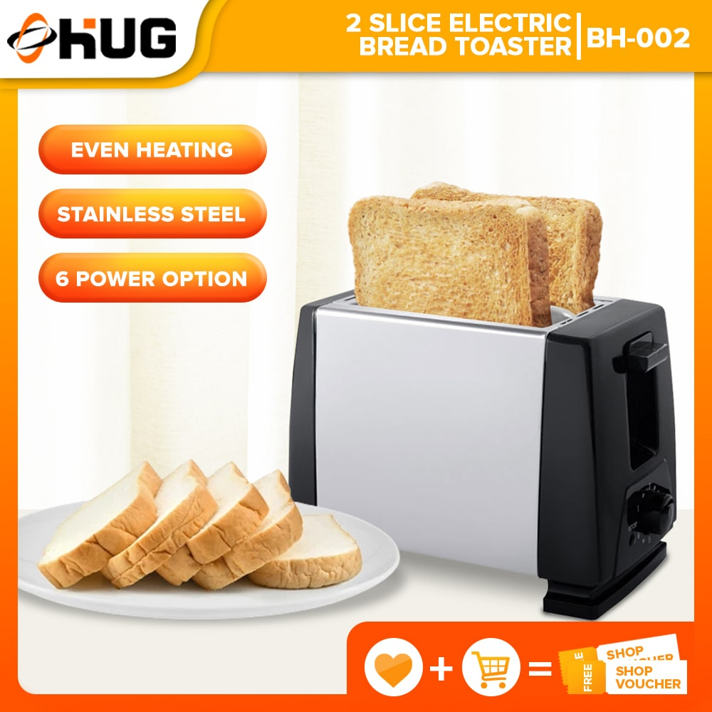 2 slot Stainless Steel Electric Bread Toaster 2 Slice Bread Toaster