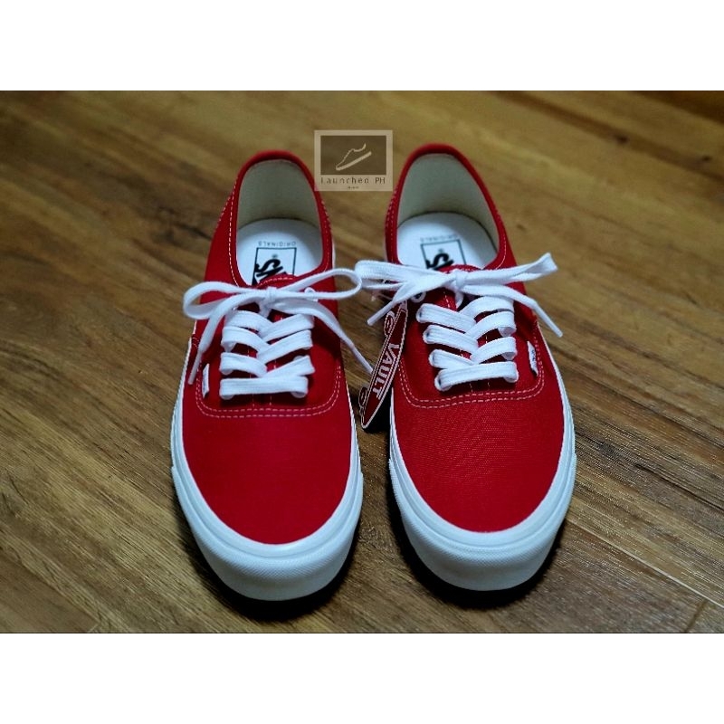 Vans authentic shop chili pepper red