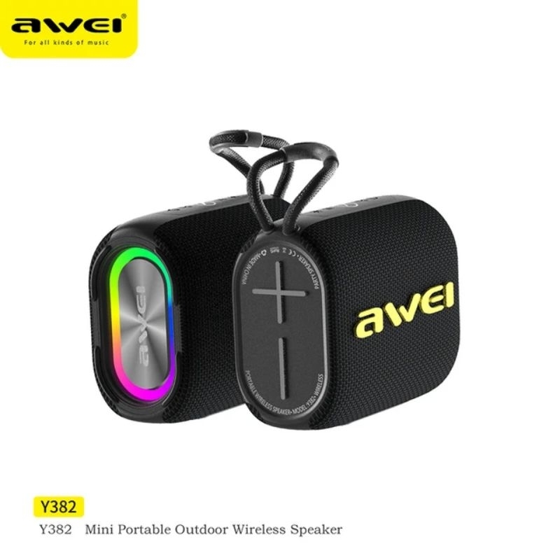 Awei Y382 Portable TWS Hifi Bluetooth Wireless Speaker USB Outdoor Mini ...