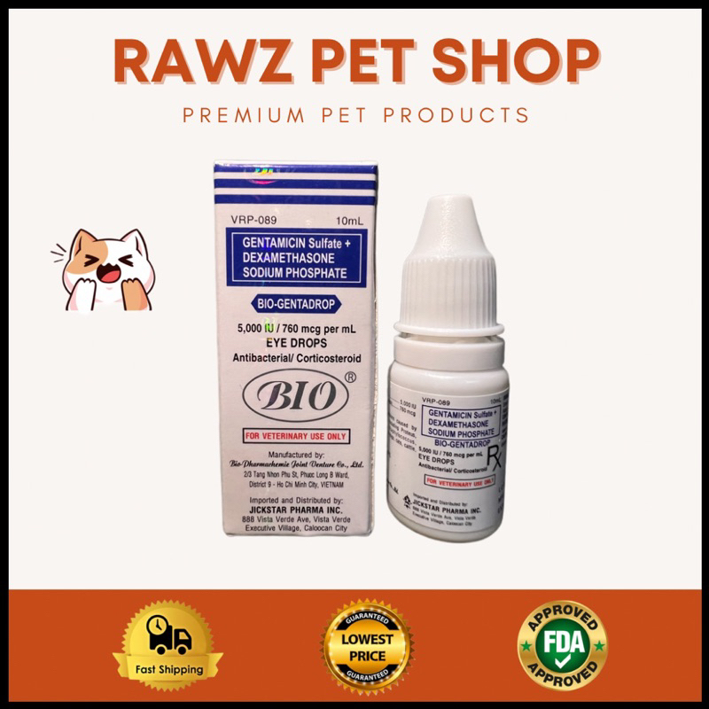 Gentamicin Biogenta Eye Drop Antibacterial 10ml For Dogs and Cats