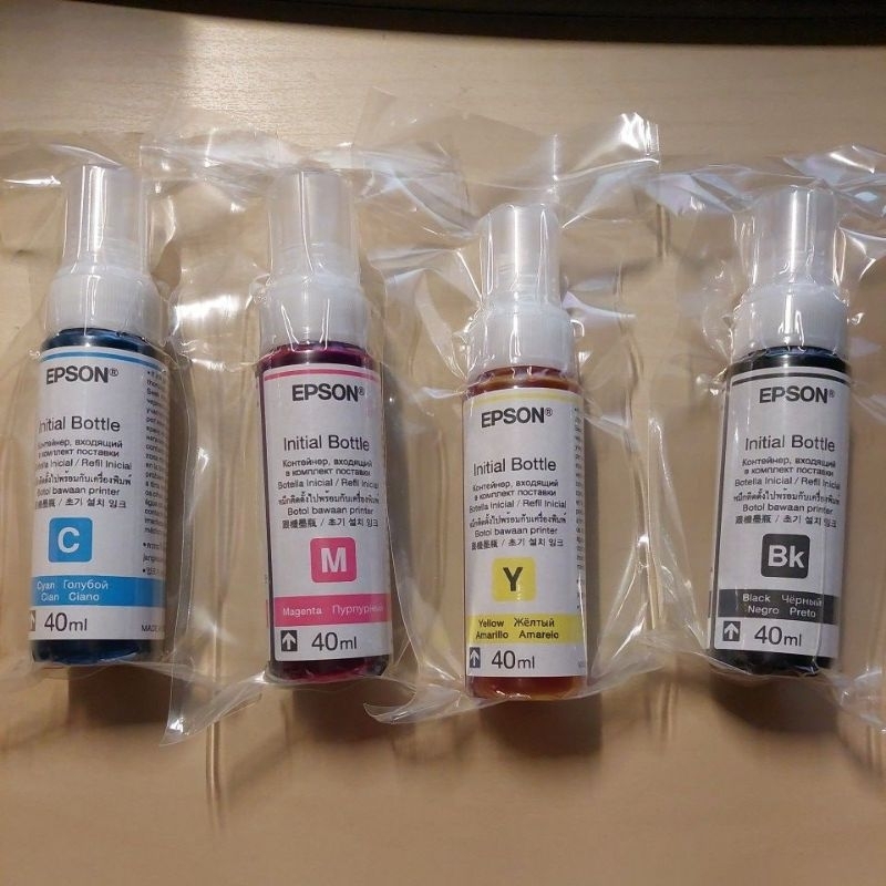 Original Epson 664 Cmyk Ink Set Of 4 Initial Bottles 40ml Each Shopee Philippines 5142