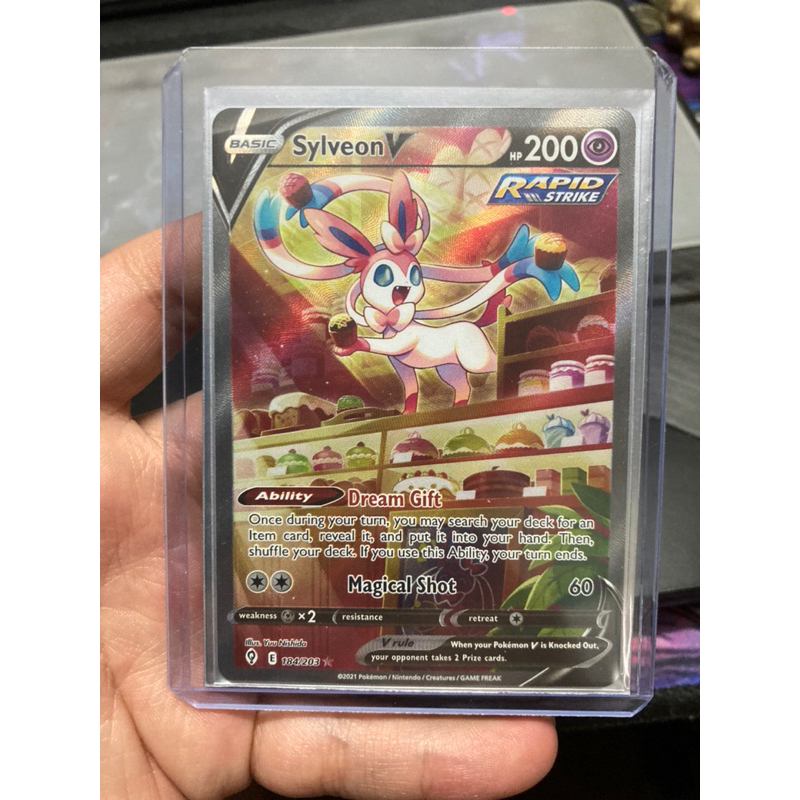 Pokemon Tcg Sword And Shield Evolving Skies Sylveon V Alternate Art 