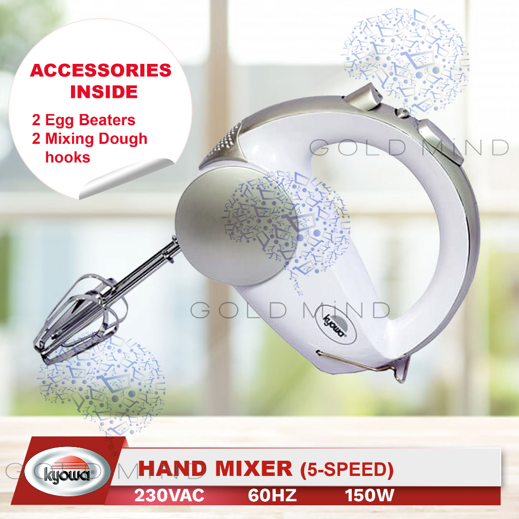 Kyowa Mixer 5Speed Hand Mixer w/ Turbo Control Switch 150W Shopee