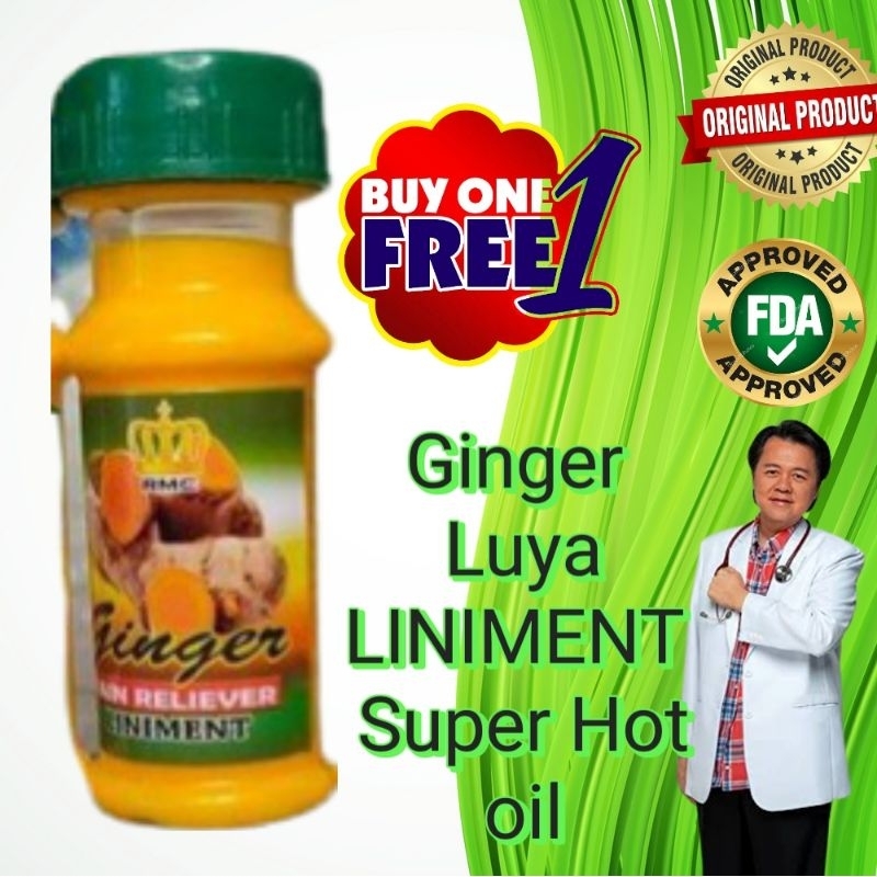 Ginger Luya Essential Healing Super Hot Liniment Oil 50ml Shopee