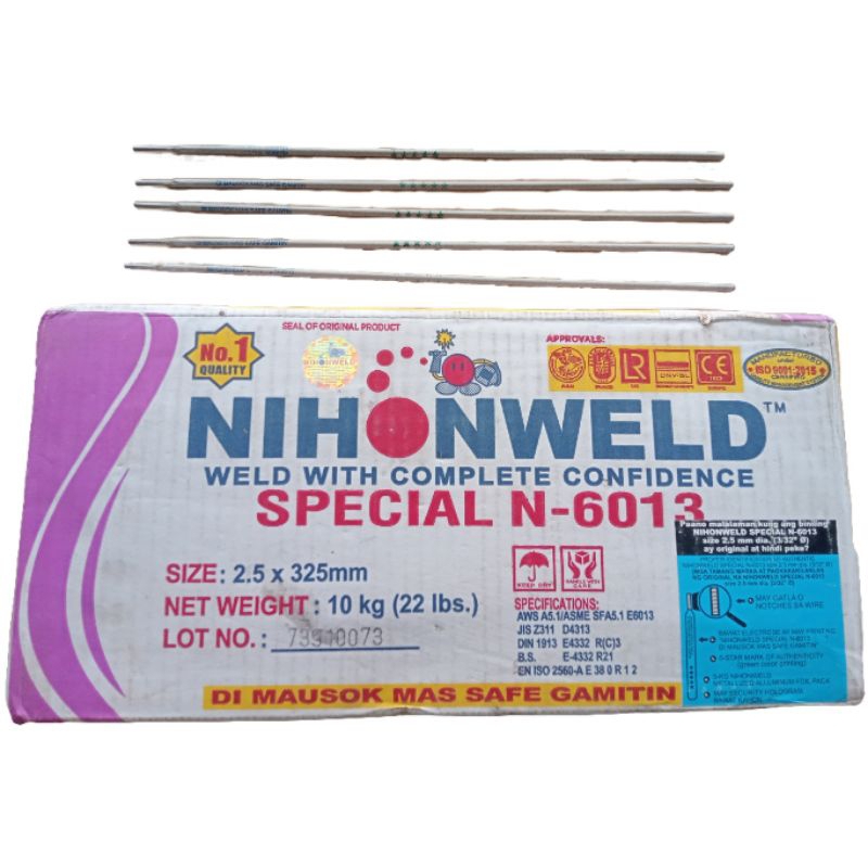 NIHONWELD Special Welding Rod N6013 2.5x325mm Sold Per KILO