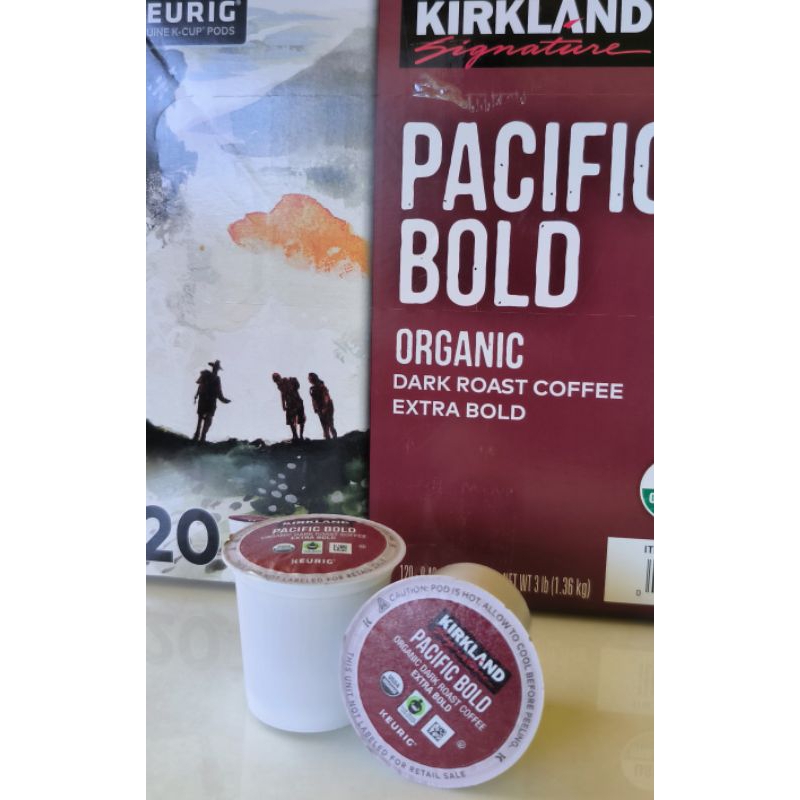 Keurig Pods Kpods Kirkland Pacific Bold Organic Dark Roast Shopee