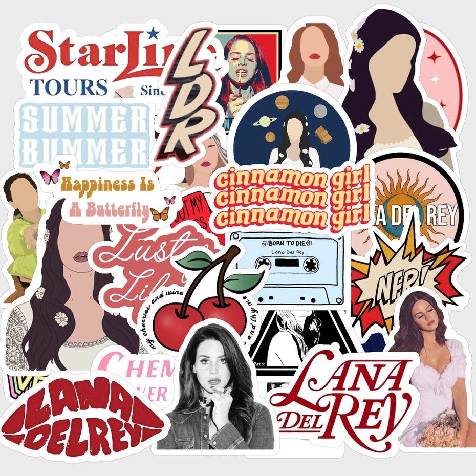 16/25pcs Lana Del Rey Elizabeth Woolridge Grant Album Sticker Pack ...