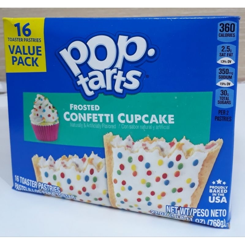 Pop Tarts Frosted Confetti Cupcake 16s 768g Shopee Philippines