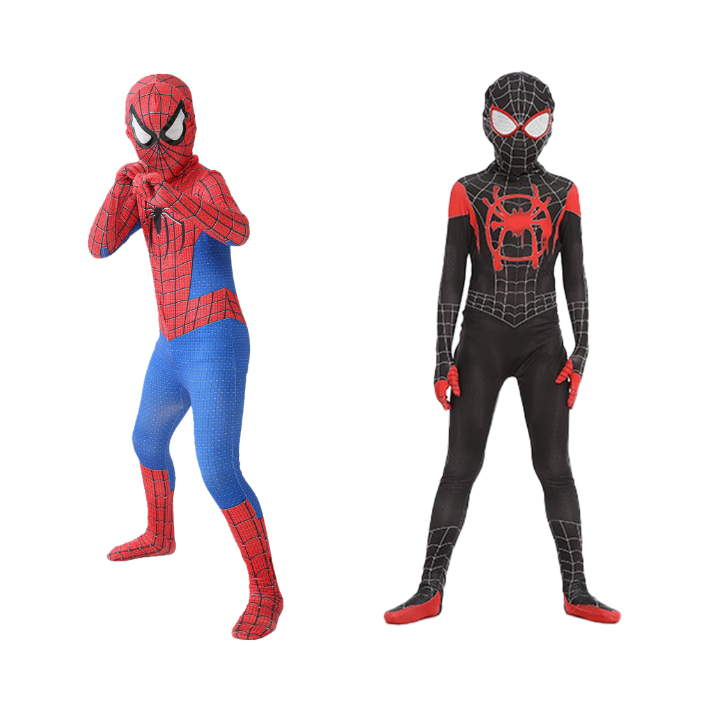 Spiderman Costume For Kids Boy Costume Cosplay Shirt Suit Bodysuit ...