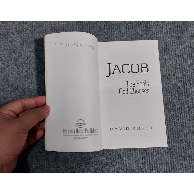 JACOB: The Fools God Chooses by David Roper (Christian Book) | Shopee ...