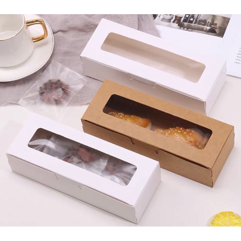 Long box with window in white color 3 sizes | Shopee Philippines