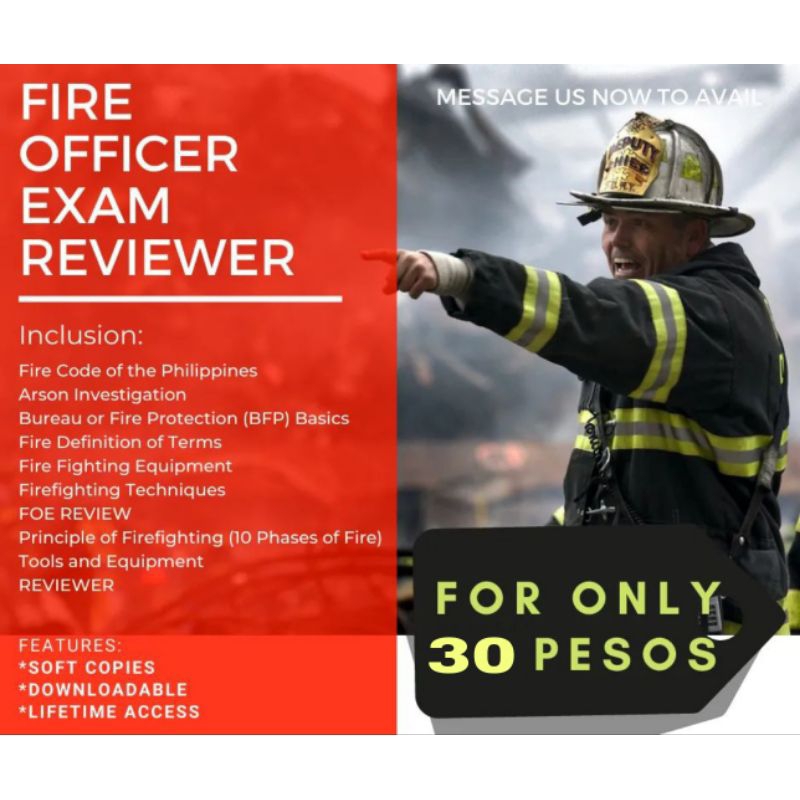FIRE OFFICER EXAM REVIEWER Shopee Philippines