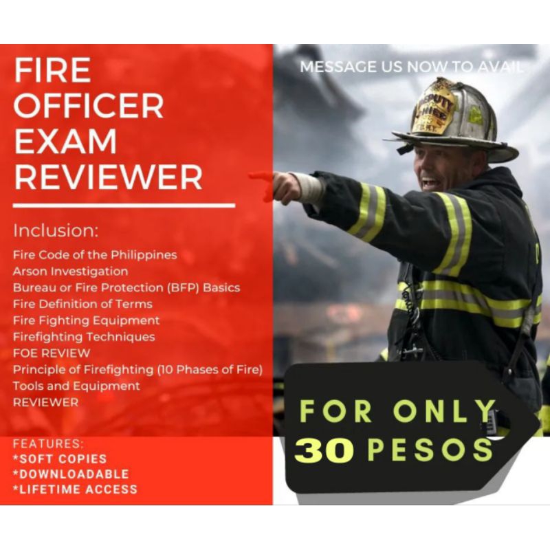 FIRE OFFICER EXAM REVIEWER | Shopee Philippines