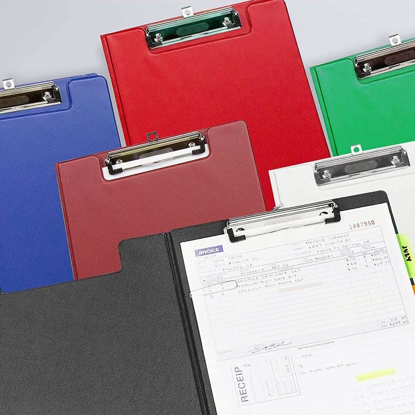 Clipboard Long With Cover File Folder Bond Paper Foldable Clipboard