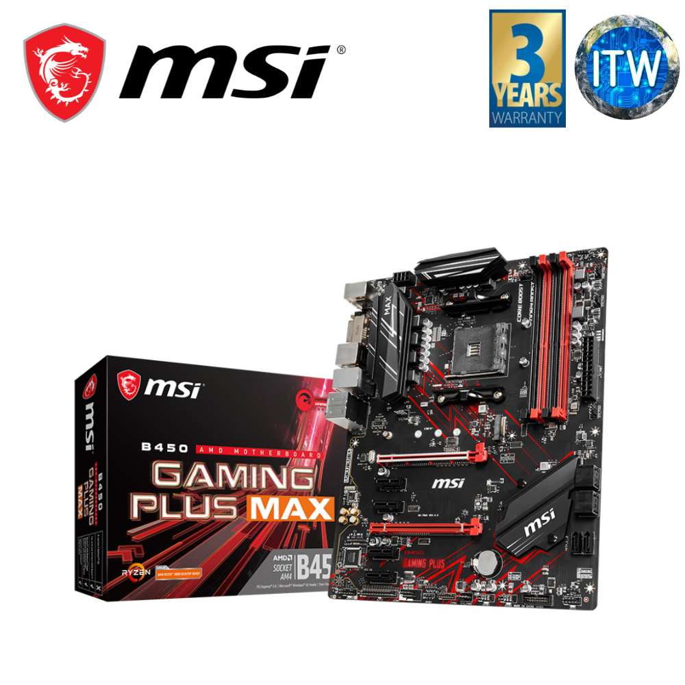 MSI B450 Gaming Plus Max ATX AM4 DDR4 Motherboard Shopee Philippines