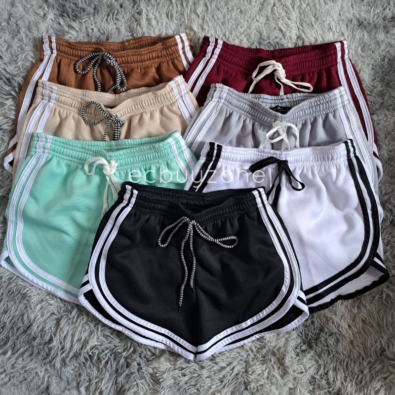 Cotton Double Line Dolphin Tiktok Shorts with String - Cotton - EC BUY ...