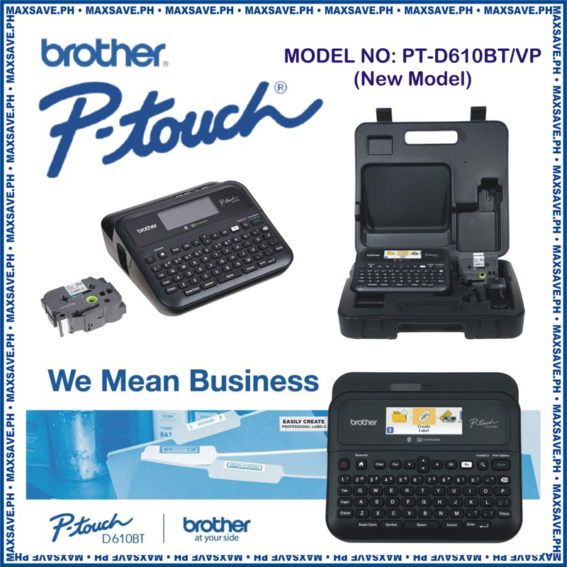 Brother PTouch PTD610BT Business Professional Connected Label Maker